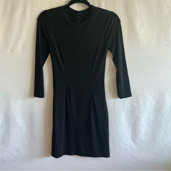 Rag & Bone Black Long Sleeve Mini Dress - Picture 2 of 9